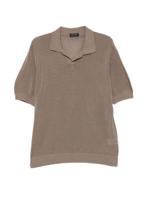TagliatorePolo T-shirt Finday traforata TAGLIATORE | FINLAYPE PWE26-02 26E233TAUPE